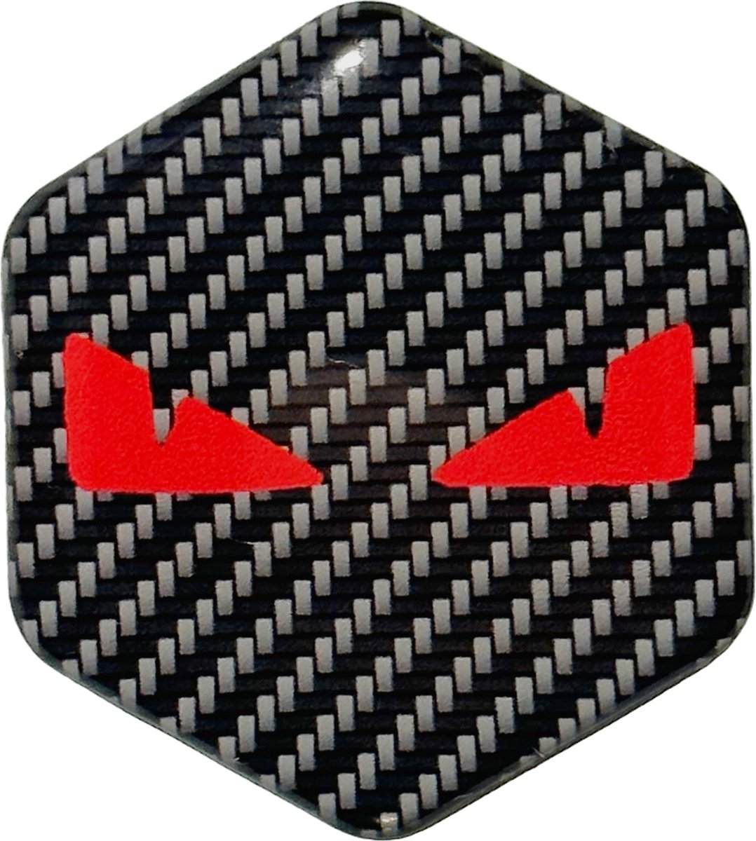 PIAGGIO ZIP LOGO CARBON LOOK/RODE BOZE OGEN STICKER