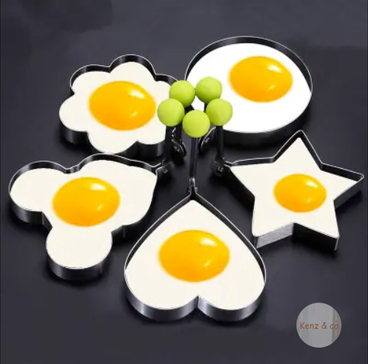 Moule à œufs en Silicone, 4 pièces/lot, moule à œufs, anneaux de
