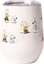 Quy Cup - 300ml Thermos Cup - Snoopy 1 (Dancing) - Double Walled - 24 uur koud, 12 uur heet, RVS (304)-Thermosbeker-Drinbeker-Koffiebeker-MoK