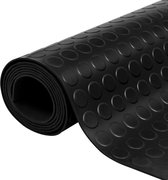 The Living Store Rubberen Mat - 2x1m - Anti-slip - zwart - 3mm dik - ideaal voor diverse toepassingen
