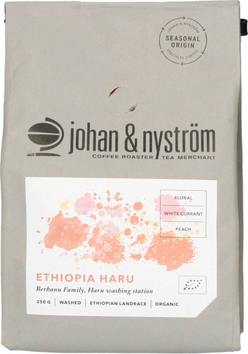 Johan & Nyström - Ethiopia Haru Washed Filter 250g (Specialty Coffee - traceable - ethcial - sustainable)