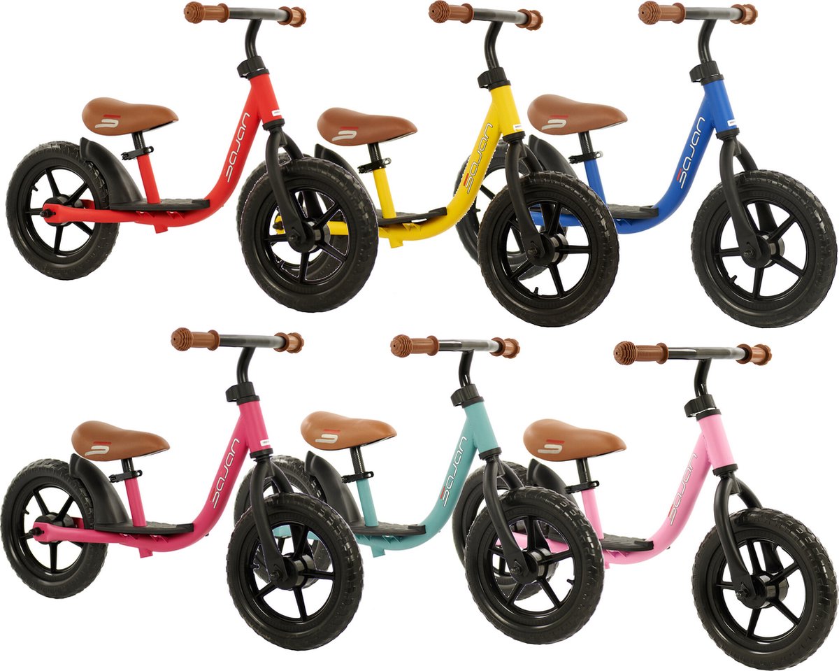 Sajan Loopfiets - Balance Bike - Jongens en Meisjes - Loopfiets 2 Jaar - Buitenspeelgoed - Mat-Oker — afbeelding 8