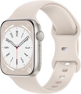 Bracelet Smartwatch en Siliconen - Convient au bracelet en silicone Apple Watch - starlight - Bracelet de montre / Bracelet / Bracelet Strap-it - Taille: 42 - 44 - 45 - 49 mm