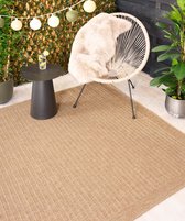 Jute buitenkleed - Boho Stripe beige 140x200 cm