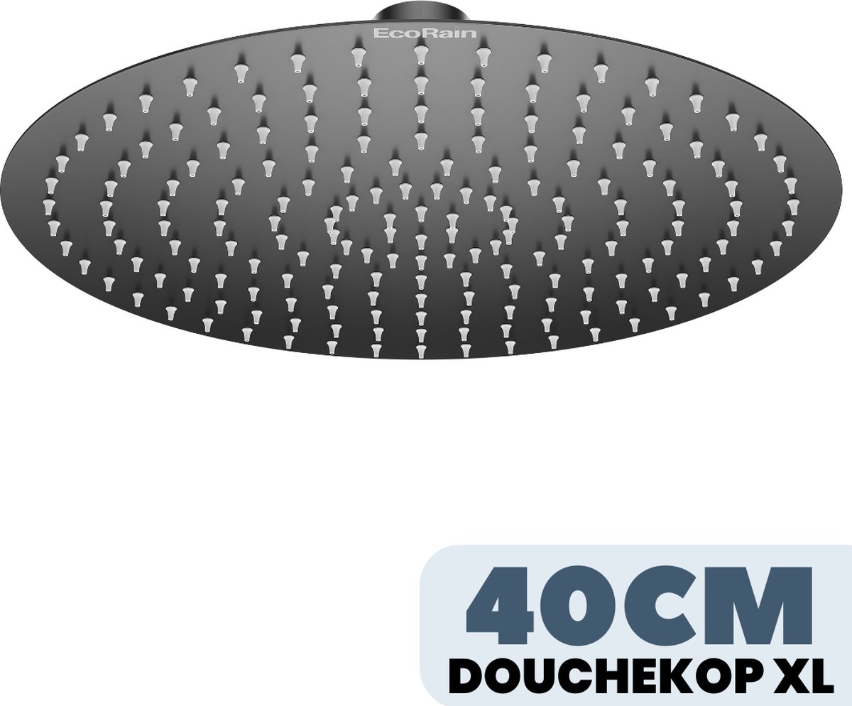 EcoRain© Regendouchekop Tyler 40 CM Rond Waterbesparende Douchekop