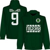 Nigeria Osimhen 9 Team Hoodie - Donkergroen - M