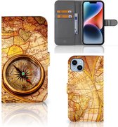 GSM Hoesje iPhone 15 Plus Magnet Case Kompas