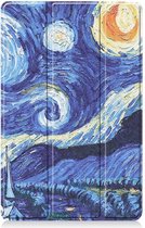 Shop4 - Geschikt voor Samsung Galaxy Tab A7 10.4 (2020) Hoes - Smart Book Case Gogh Sterrennacht