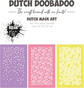 Dutch Doobadoo Get this party started stencils 3st. 470.784.256 (08-23)
