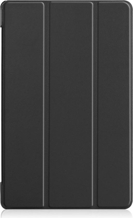 Shop4 - Samsung Galaxy Tab A 10.5 (2018) Hoes - Bookcase - Magneetsluiting - Sleepcover - Trifold Functie - Zwart