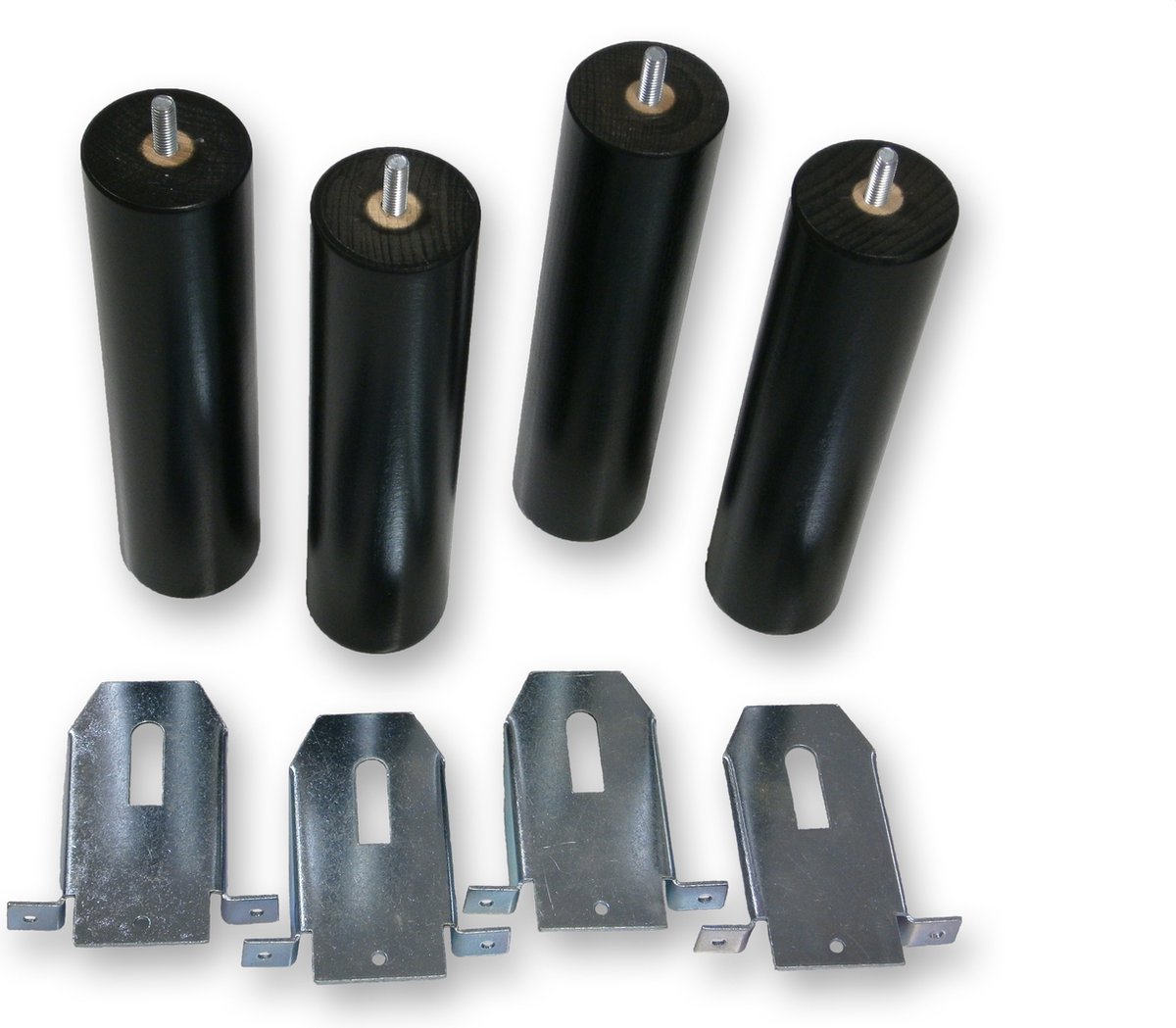 Mahoton - Beukenhouten potenset zwart - 22 cm