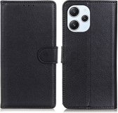 Coverup Book Case - Geschikt voor Xiaomi Redmi 12 Hoesje - Zwart