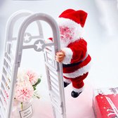 Kerstman Raamornamenten Kerstspeelgoed（de ladder beklimmen）