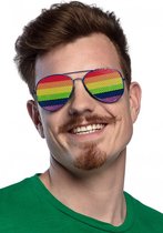 Partybril - regenboog - pride - volwassenen