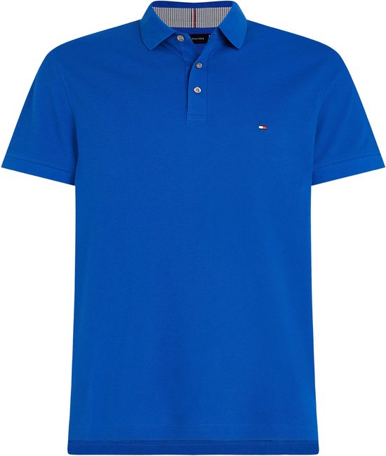 Tommy Hilfiger - Heren Polo SS 1985 Slim Polo - Blauw - Maat 3XL
