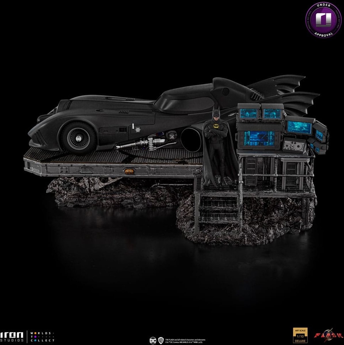 Iron Studios DC Comics Art Scale Deluxe Statue 1/10 The Flash Movie Batmobile 31 cm Beeld