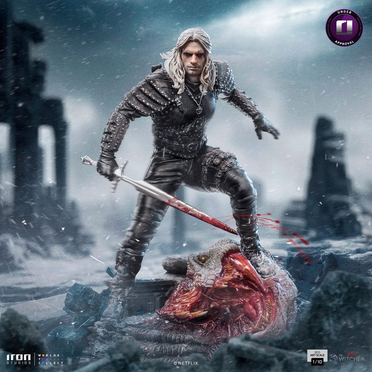 Iron Studios The Witcher BDS Art Scale Statue 1/10 Geralt of Riva 33 cm Beeld