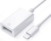 USB 3.0 adapter naar 8-pin (lightning) adapter kabel OTG - geschikt voor iPhone en iPad - Wit