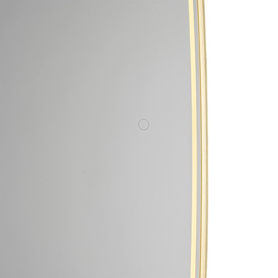 QAZQA geraldien - Moderne LED Dimbare Spiegel verlichting met Dimmer voor binnen voor badkamer - 1 lichts - D 3.8 cm - Goud -