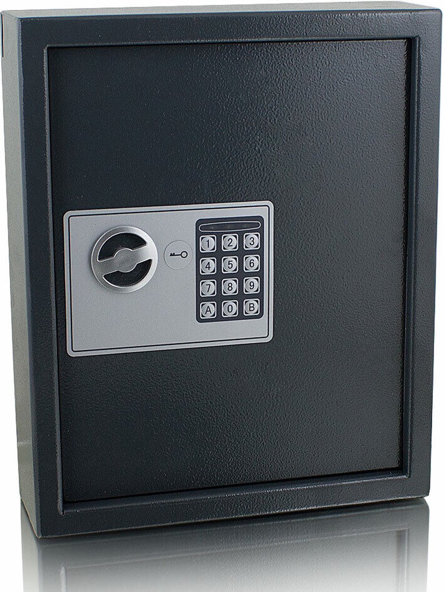 Elektronische sleutelkluis geschikt voor 48 sleutels - Grijs - Incl. reservesleutel