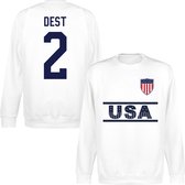Verenigde Staten Team Dest 2 Sweater - Wit - XXL