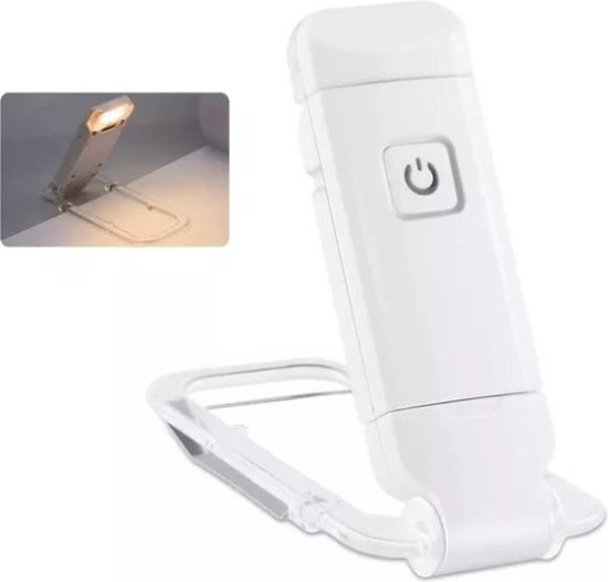 Leeslamp - Boeklamp - Draagbare leeslampje - USB oplaadbaar - Klemlamp