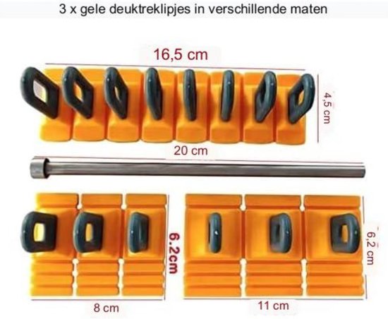Ejoyous Reparatieset voor autodeuken, deukverwijderaar, deukgereedschap, kit voor het repareren van deuken zonder lakschade, pullerset voor deuken in voertuigen, deuren, en hagelschade