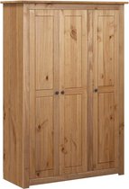 vidaXL - Kledingkast - 3 - deuren - Panama - Range - 118x50x171,5 - cm - grenenhout