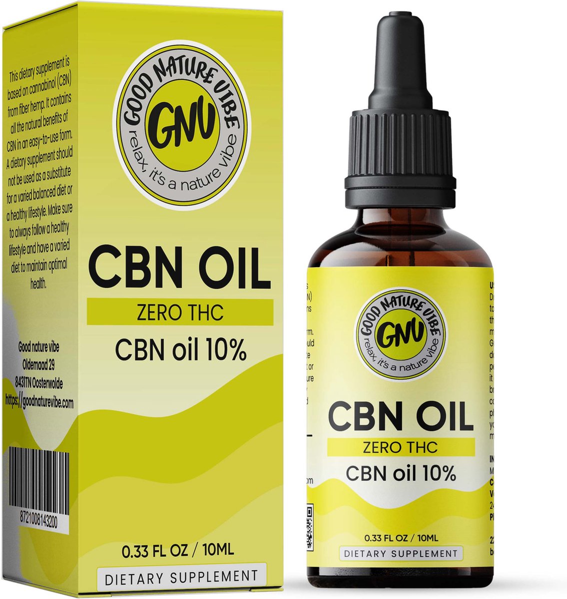 Goedkoopste Premium CBN Olie - Natuurlijk & Puur - Slaap Ondersteuning en Ontspanning - Hoogwaardig Geformuleerd - 10 ML per verpakking