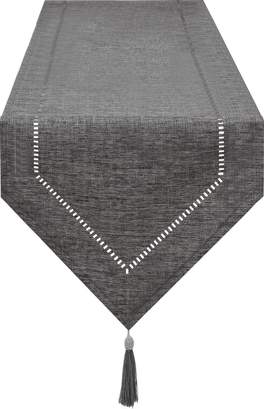 Chemin de table 32 × 180 cm Linge de table Chemin de table Gris