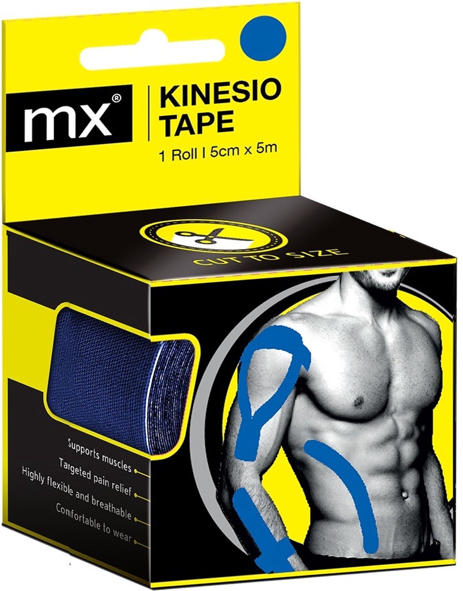 Goedkoopste MX Health Kinesio Tape Blue 5cmx5m