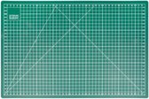Snijmat 45 x 60 cm met schaalverdeling aan 2 kanten Groen