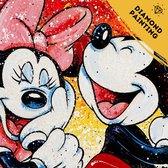 La planète Hobby | Peinture de diamants Disney 40x50cm - Mickey et Minnie - Peinture de diamants Adultes - Peinture de diamants Enfants - Peinture de diamants Package Complet - Pierres carrées