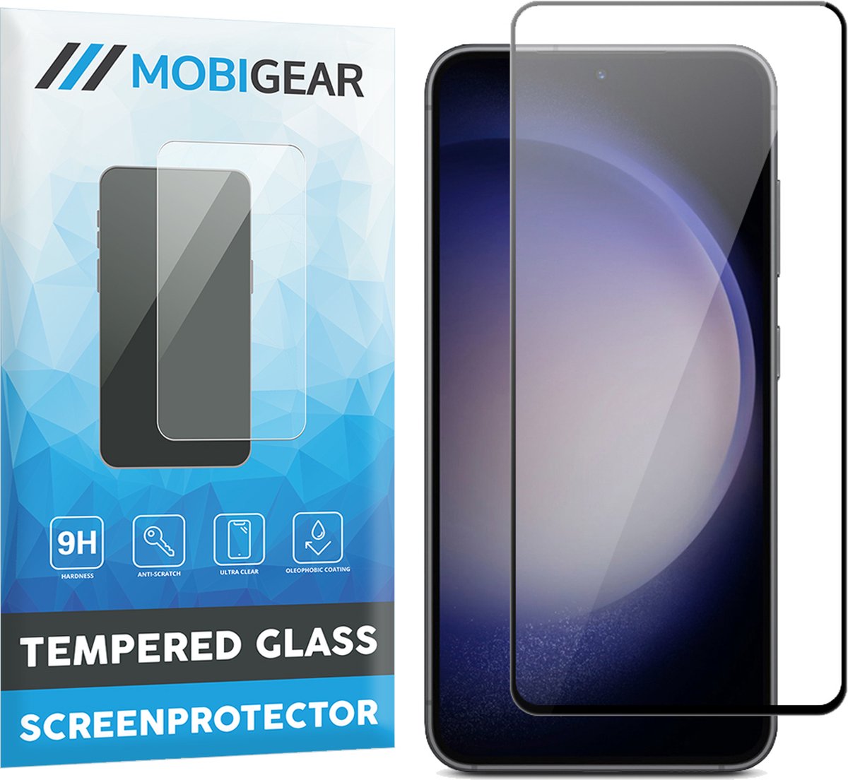 Mobigear Screenprotector geschikt voor Samsung Galaxy S23 FE Glazen | Mobigear Premium Screenprotector - Case Friendly - Zwart