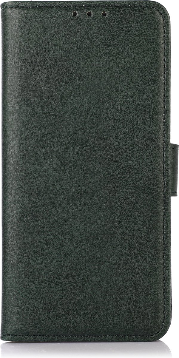 Mobigear Telefoonhoesje geschikt voor Nokia C22 Hoesje | Mobigear Wallet Bookcase Portemonnee | Pasjeshouder voor 3 Pasjes | Telefoonhoesje voor Pinpas / OV Kaart / Rijbewijs - Groen
