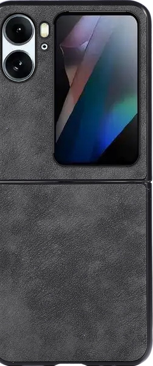 Mobigear Hoesje geschikt voor OPPO Find N2 Flip Telefoonhoesje Hardcase | Mobigear Excellent Backcover | Find N2 Flip Case | Back Cover - Zwart