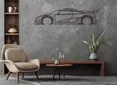 Koenigsegg Agera R Silhouette – Metal Art - Décoration murale - Man Cave - Décoration Voiture - 80cm X 20cm - Décoration murale - Cadeau pour Homme