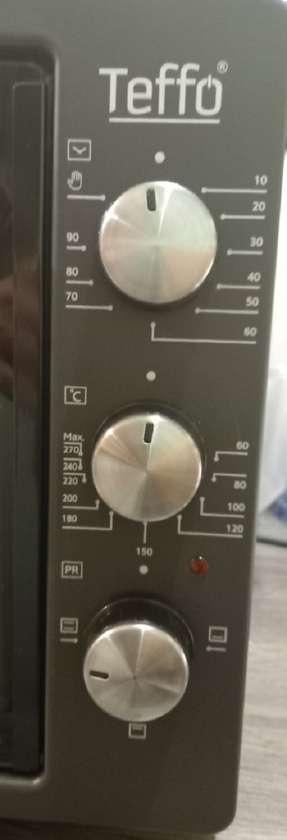 Teffo - bakoven - dubbel glas - vrijstaande oven - 42L - met timer - zwart – foto 2