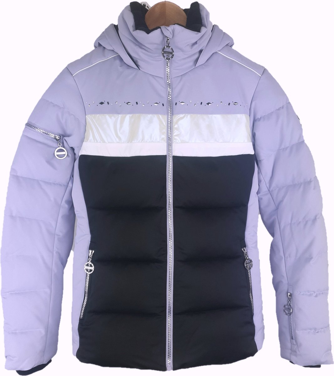 Dare2B Dames Crystallize Jas CosmicSky/Bk /36 Paars