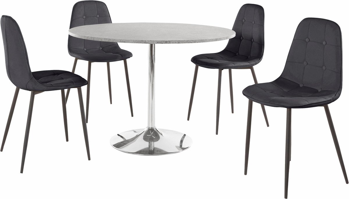 Tumpet&Luna-Eetset - 110 cm - Zwart