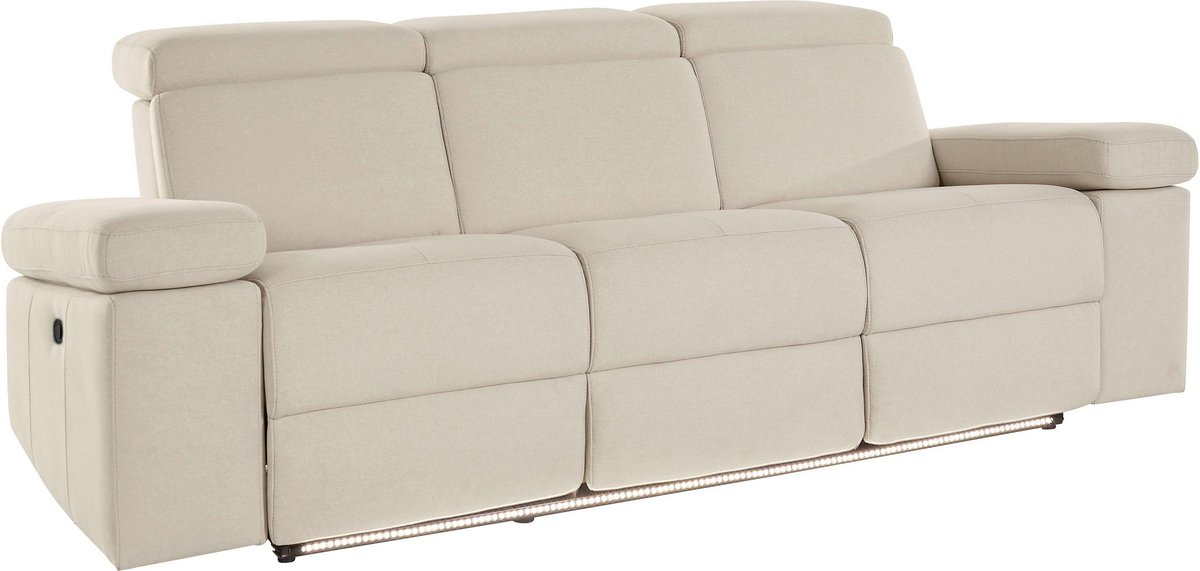 Notio Living Rayland-Sofa 3-zits - Elec. - Zand Wit