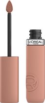 L'Oréal Paris Infaillible Matte Resistance lippenstift – Langhoudende Vloeibare Lipstick met een matte finish Verrijkt met Hyaluronzuur - 105 Breakfast in Bed - Vegan - 5ml