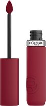 L'Oréal Paris Infaillible Matte Resistance lippenstift – Langhoudende Vloeibare Lipstick met een matte finish Verrijkt met Hyaluronzuur - 500 Wine Not? - Vegan - 5ml