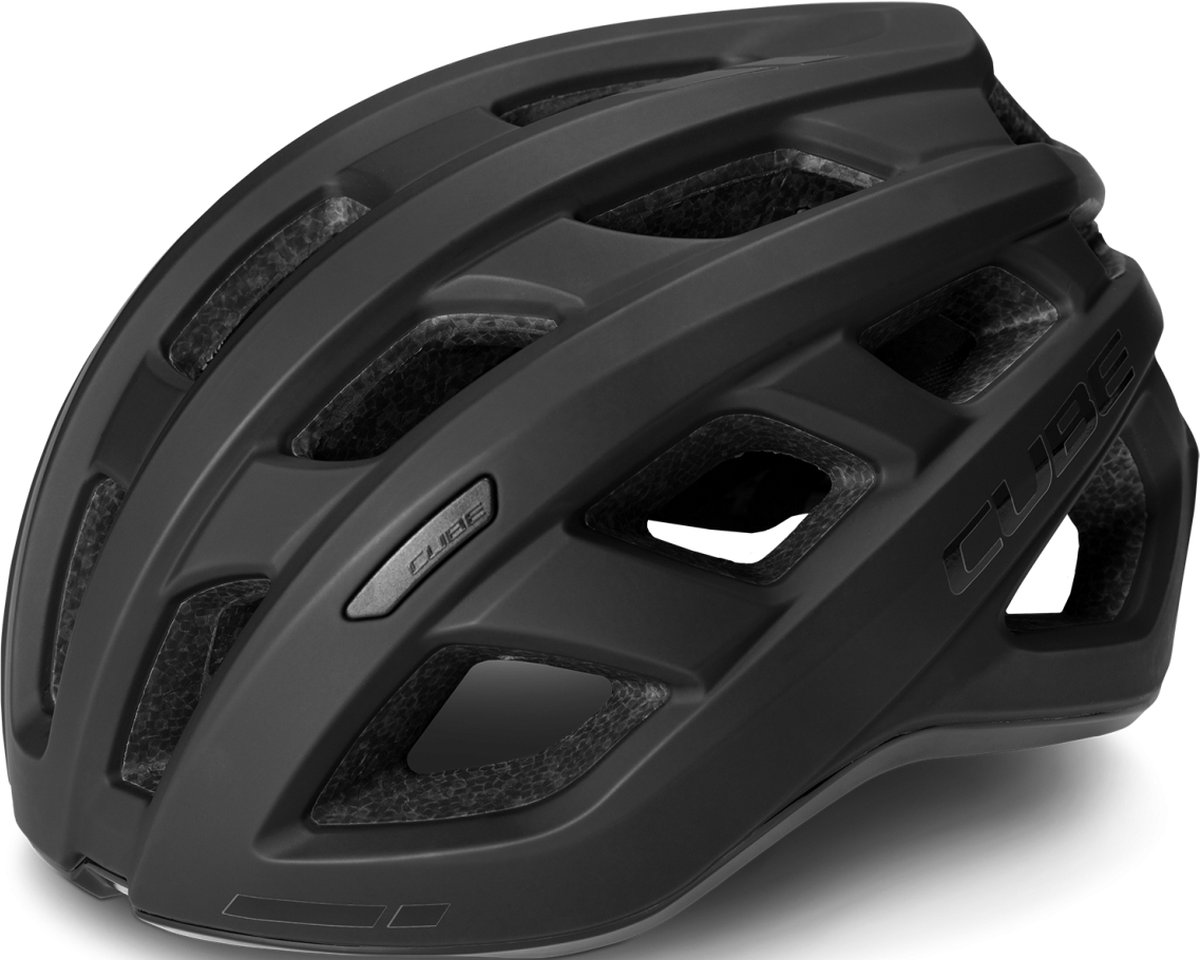 CUBE Fietshelm Road Race - Racefietshelm - 24 Ventilatiegaten - Verstelbaar - Reflecterend - 58-62 cm - L - Zwart