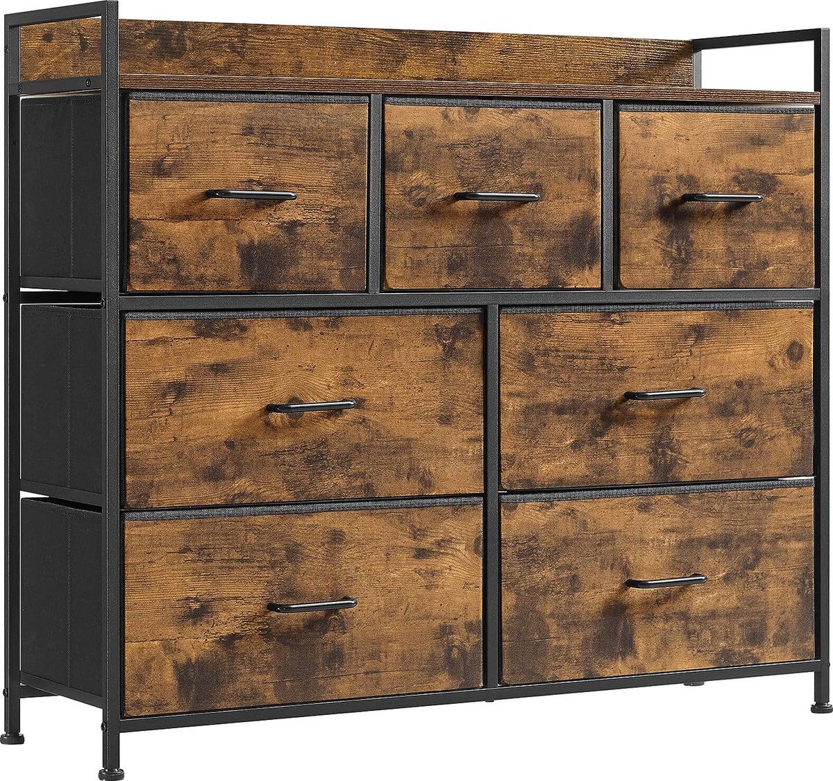 FurnStar Ladekast - Commode - 98x28.5x85cm - Bruin