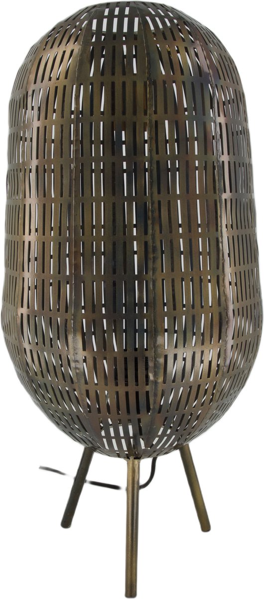 DKNC - Tafellamp Pisa - Metaal - 24x24x57cm - Zwart