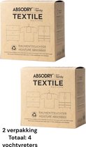 2 verpakking-Absodry - Duo Family - Textile - 4x 100gr-Hangende vochtvreter.