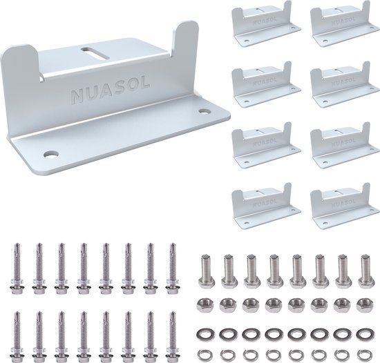NuaSol - NuaFix 8x Z-beugels voor montage van aluminium zonnepanelen
