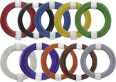 Donau Elektronik 118-MIX Fil de câblage 1 x 0.14 mm² multicolore 1 set