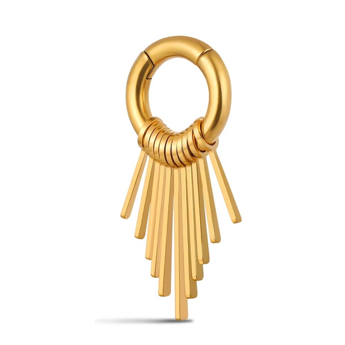 Ear weights kwast goud - LMPiercings